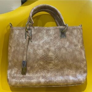 Ivanka Trump Snakeskin Two-Way Purse in EUC